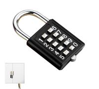 Lucchetto a combinazione digitale,Lucchetto di sicurezza a combinazione 8/10 cifre - di sicurezza a con pulsante per cassetta degli attrezzi da studente,per Cassetta degli Attre