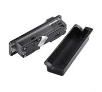 Lucchetto a combinazione doganale per bagagli da viaggio e funzione di ripristino degli ingranaggi, codice a 3 cifre, costruzione ABS smerigliata, per valigie valigette (nero sinistro)