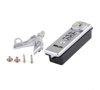 Lucchetto a combinazione doganale per bagagli da viaggio e funzione di ripristino degli ingranaggi, codice a 3 cifre, costruzione ABS smerigliata, per valigie valigette (argento sinistro)