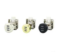 Lucchetto a combinazione in metallo 2x2 pollici argento oro | Combinazione a 3-4 cifre, nessuna chiave necessaria, accesso rapido, ideale per l'uso quotidiano (argento)