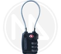 LUCCHETTO a COMBINAZIONE MAURER mod. TSA CON CAVO in acciaio 30x38H mm