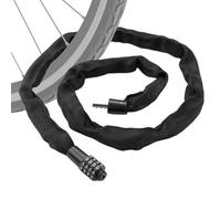 Lucchetto a combinazione per bicicletta, in acciaio A3, in lega di zinco, 1,9 m, antifurto, resistente, senza chiave, antifurto, a combinazione a 4 cifre, per la sicurezza della bicicletta, protezione