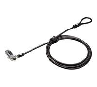 Lucchetto a combinazione sottile Kensington per slot standard - Ripristinabile - 4 cifre - Acciaio al carbonio - per notebook