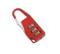Lucchetto a combinazione Valigia con lucchetto a combinazione codice mini password colorata a 3 cifre for bagagli da viaggio Smart Lock chiave antifurto per armadietti della palestra(Red)