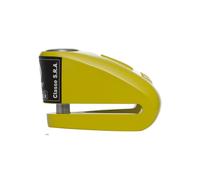 Lucchetto a disco AUVRAY DK10 - giallo, diametro perno 10 mm (classe S.R.A.)