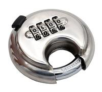 Lucchetto a disco in acciaio inossidabile 304 4 cifre combinazione 70mm | serratura multifunzione ad alta sicurezza per carichi pesanti con grillo temprato Palestra e recinto d'argento della di argen