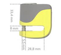 Lucchetto a disco per scooter AUVRAY con allarme B-LOCK 06 MINI