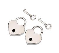 Lucchetto a forma di cuore, mini metallo lucchetto per scatola di immagazzinaggio per contenitore di monili per contenitore di monili diario organizer