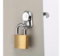 Lucchetto a lingua, in lega di zinco, per cassetti e schedari, 20 mm, 25 mm, argento