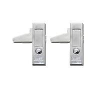 Lucchetto a rimbalzo con pulsante rotondo in lega di zinco, 3 pezzi(3Sets-Straight-Zinc)