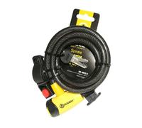 AUVRAY splk180 a UV12 Lucchetto bicicletta, L: 1800 mm - diametro: 12 mm, giallo