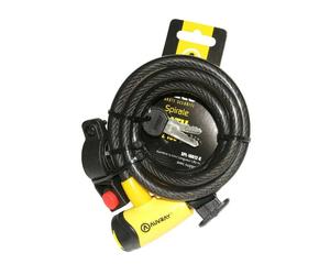 Lucchetto a spirale per bicicletta e supporto Auvray Noir
