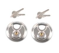 Lucchetto a staffa rotonda 2 pezzi chiusura simultanea 70 mm con chiave lucch...