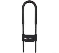 Lucchetto a U a combinazione resistente, regolabile in acciaio inox, 160-300 mm, lucchetto anti-taglio a 4 cifre, per porte in vetro, sicurezza esterna con rivestimento resistente alle intemperie (E)