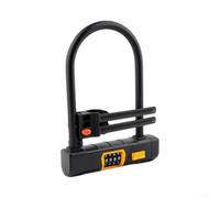 Lucchetto a U per biciclette, bici elettriche e moto, resistente | Sicurezza antifurto in acciaio legato con cavo da 1,2 m, sistema di bloccaggio esterno compatto per pendolarismo e parcheggio