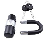 Lucchetto a U per monopattino - Lucchetti spessi e sicuri per bici - Attrezzature da esterno | Lucchetti compatti, robusti e di sicurezza con freno a disco e chiave per bicicletta