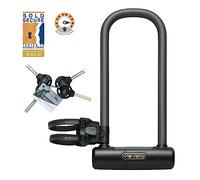 Lucchetto a U, resistente di Via Velo, lucchetto per bicicletta ad alta sicurezza, arco in acciaio extra lungo, Ø 16 mm,