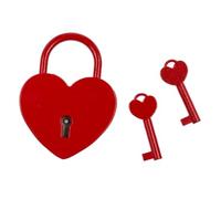 Lucchetto Amore Rosso. Lucchetto dell'amore con 2 chiavi. San Valentino (Un Lucchetto Rosso - 2 Chiavi)