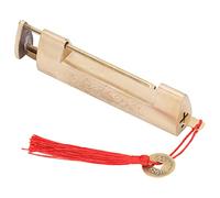 Lucchetto antico in ottone con chiave, lucchetto per portagioie cinese vecchio stile, lucchetto decorativo vintage per porta dell'armadio, serratura in ottone retrò con spaziatura