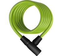 ABUS Star 4508K/150 - Serratura per bicicletta con cavo a spirale di 8 mm spessore Livello sicurezza 2 Verde