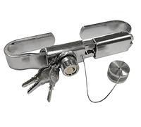 Lucchetto antifurto blocco falleba regolabile da 239 a 315 mm (38 mm.) Acciaio inossidabile Serratura per porte camion per contenitori, semirimorchi con guasti, piattaforma e frigoriferi