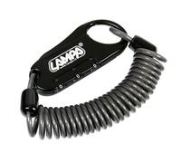 Lucchetto antifurto cavo a spirale per bici bicicletta casco moto borsa 150cm