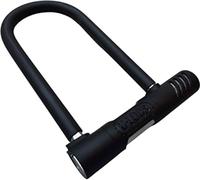 Lucchetto antifurto in Acciaio per Bici Moto Scooter 19,5 x 13 cm a Forma di U con n 2 Chiavi, catena per bicicletta resistente (1)