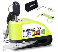 Lucchetto Antifurto Moto Bloccadisco Impermeabile con Allarme Sonoro 110DB