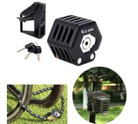 Lucchetto antifurto per bicicletta con catena pieghevole, lucchetto di sicurezza