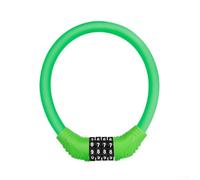 Lucchetto antifurto per bicicletta, senza chiave, con cavo in acciaio, impermeabile e resistente ai tagli, adatto per la sicurezza di biciclette, biciclette elettriche e scooter (lucchetto verde con