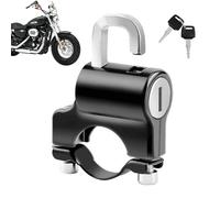Lucchetto antifurto per casco da moto, resistente combinato, in lega di alluminio, antifurto con 2 chiavi, per manubrio da 22-24 mm