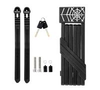 Lucchetto antifurto per ciclismo resistente con chiave e supporto per telaio bicicletta pieghevole ad alta sicurezza biciclette bicicletta scooter moto serratura pieghevole con chiave