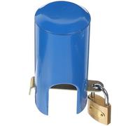 Lucchetto Antifurto per Rubinetto Esterno in Ottone, Blu | Blocco senza Attrezzi, Copertura Protettiva, Chiavi e Padlock in Ottone, per Gestione Esterna Stile Casuale