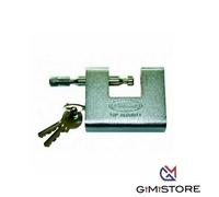 LUCCHETTO ANTISCASSO CORAZZATO 110B POTENT OTTONE ACCIAIO CROMATO CHIAVI 3 MM 62