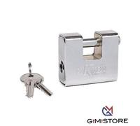 LUCCHETTO CORAZZATO ANTISCASSO IN OTTONE E ACCIAIO CEMENTATO mm.60 SIKURO