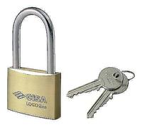 LUCCHETTO ARCO LUNGO 21011 LOGO OTTONE ARCO CROMATO CHIAVI 2 MM 40X40 PZ 6