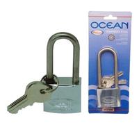 Lucchetto Arco Lungo Ocean 2700Mb Potent Ottone Arco Acciaio Inox Chiavi 2 Mm 30