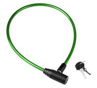 Lucchetto bici con cavo acciaio rinforzato 60 cm blocco tasti per protezione avanzata durevole facile da usare e altamente efficace contro i furti (Verde)