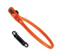 Lucchetto Bici Hiplok Z Lok Combo 2 Arancione 450mm con Cavo in Acciaio e Combinazione a 3 Cifre