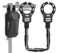 Lucchetto Bici, Lucchetto a Catena Antifurto,Lucchetto Monopattino Elettrico con 3L Borsa Impermeabile,Pesante Catena di Manette di Blocco, Accessori per Biciclette e Scooter Elettrici lucchetto moto