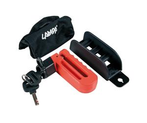 Lucchetto bloccadisco Perno Ø 10 mm Con staffa aggancio telaio e custodia in