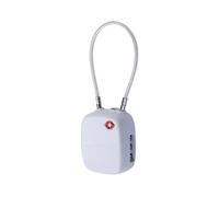 Boompods Lucchetto Valigia Intelligente con Localizzatore Bluetooth - Smart Lucchetto compatibile con TSA, Ricaricabile, Tracker oggetto Compatibile con Apple Find My App per Valigie e Borse - Bianco