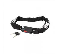 Lucchetto Catena Bici/Moto Acciaio Temprato 7mm x 800mm Nero con Doppia Chiave Piatta