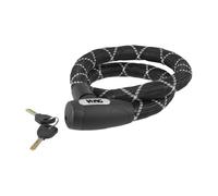 Lucchetto Cavo Rinforzato Pitone Ø 22 - Nero Silver Wag Bici TOP QUALITY
