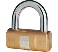 Viro Lucchetto Antiscasso Cilindrico 30 mm – Ottone massiccio, arco in acciaio, 2 chiavi