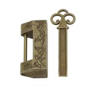 Lucchetto cinese vintage realizzato in lega di zinco, perfetta aggiunta alla scatola di legno o per la decorazione della valigia