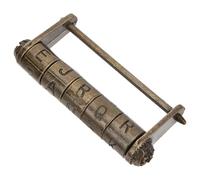 Lucchetto Codice in Stile Cinese Antico, Lega di Zinco | Design Yarhr, Effetto Decorativo Retrò, per Cassetti e Scatole dei Ricordi in Casa