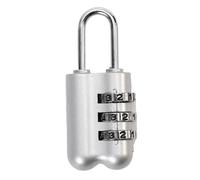 Lucchetto combinato, Lucchetto a combinazione con codice di password e numero a 3 cifre, ripristinabile, 1 pezzo(Silver)