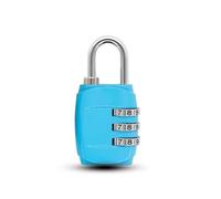 Lucchetto combinato, Lucchetto con combinazione a 4 cifre for valigia, bagaglio, codice in metallo, 1 pezzo(Blue)