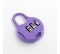 Lucchetto combinato, Lucchetto con combinazione a 4 cifre for valigia, bagaglio, codice in metallo, 1 pezzo(Purple)